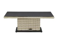 a casa mia Polyrattan-Tisch höhenverstellbar Sylt