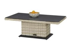 a casa mia Polyrattan-Tisch höhenverstellbar Sylt