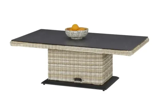 a casa mia Polyrattan-Tisch höhenverstellbar Sylt