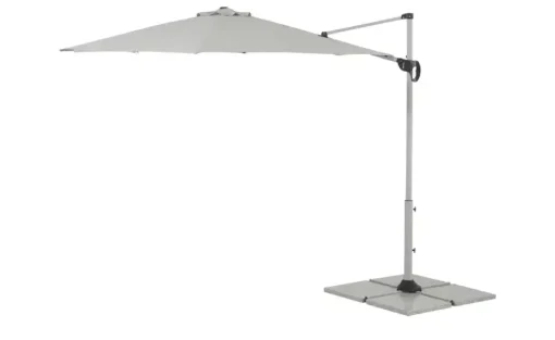 Ampelschirm  Ø 300 cm Derby Sun | Hellgrau | Höffner
