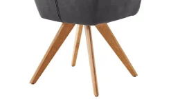 Armlehnstuhl Latina | Graphit, Massivholz | Höffner