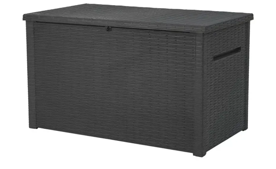 Aufbewahrungsbox Java | Graphit, Rattan (Nachbildung)
