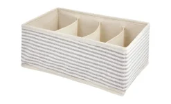 Aufbewahrungsbox mit Fächer | 4 Fächer (je 7,5x14 cm)
