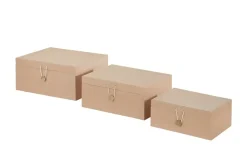Aufbewahrungsboxen, 3er-Set  | Beige | Möbel Höffner