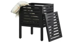 Aufbewahrungshocker Oria | Schwarz | Möbel Höffner