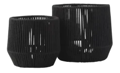 Aufbewahrungskorb, 2er Set | Schwarz | Möbel Höffner