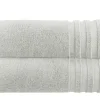 Badetuch (100 x 150cm), 2er-Set Hellgrau Soft Cotton