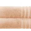 Badetuch (100 x 150cm), 2er-Set Hellorange Soft Cotton