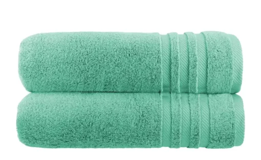 Badetuch (100 x 150cm), 2er-Set Minze Soft Cotton