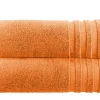 Badetuch (100 x 150cm), 2er-Set Orange Soft Cotton