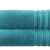 Badetuch (100 x 150cm), 2er-Set Petrol Soft Cotton