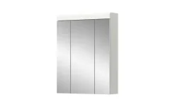 Badezimmerspiegelschrank SCHLOONSEE, Breite 60cm, 3 Spiegeltüren, 9 Fächer, 6 Einlegeböden, in verschiedenen Farben erhältlich, Badmöbel, Spiegel, Badschrank, Bad Schloonsee | Weiß