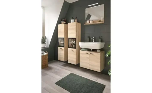 Badkombination Bostalsee | Eiche Sonoma (Nachbildung), Eiche Sonoma