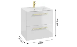 Badkombination Melchower See | 60 cm | Möbel Höffner