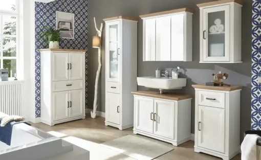 Badschrank Varese | Pinie (Nachbildung), Eiche (Nachbildung), Asteiche (Nachbildung)