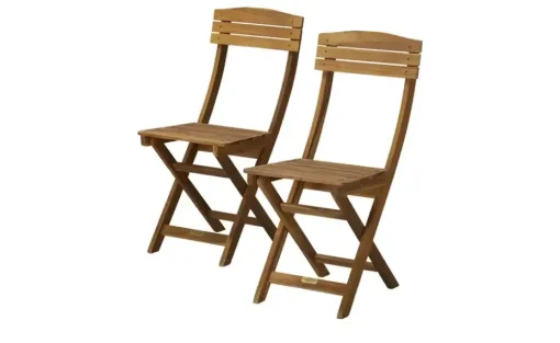Balkonklappstuhl 2er-Set aus Akazienholz Java | Höffner