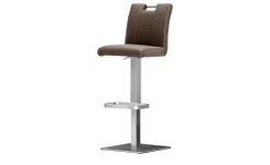 Barhocker Anna | Braun, Gestell eckig | Möbel Höffner