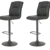 Barhocker 2er-Set Richard | Anthrazit | Möbel Höffner