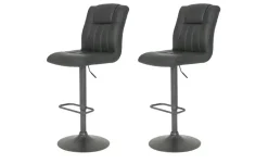 Barhocker 2er-Set Richard | Anthrazit | Möbel Höffner