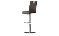 Barhocker Gulia | Braun, Gestell rund | Möbel Höffner