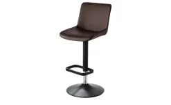Barhocker  Leder MyTina | Braun, schwarz matt | Höffner
