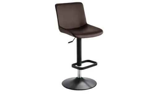 Barhocker  Leder MyTina | Braun, schwarz matt | Höffner