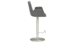 Barhocker MyHelios | Graphit, Mikrofaser | Höffner
