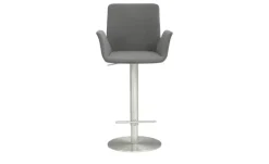 Barhocker MyHelios | Graphit, Mikrofaser | Höffner
