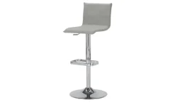 Barhocker MyTina | Grau, verchromt, glänzend | Höffner