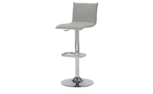 Barhocker MyTina | Grau, verchromt, glänzend | Höffner