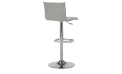 Barhocker MyTina | Grau, verchromt, glänzend | Höffner