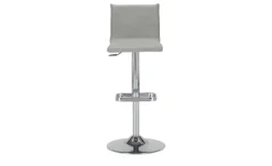 Barhocker MyTina | Grau, verchromt, glänzend | Höffner