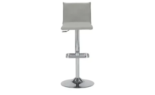 Barhocker MyTina | Grau, verchromt, glänzend | Höffner