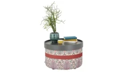 bassetti by SCHRÖNO Pouf aus Velours Tino | Rot