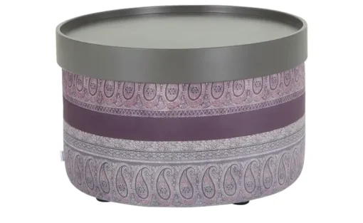 bassetti by SCHRÖNO Pouf aus Velours Tino | Lila/Violett