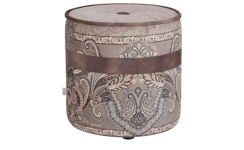 bassetti by SCHRÖNO Pouf Tinetto | Grau | Möbel Höffner