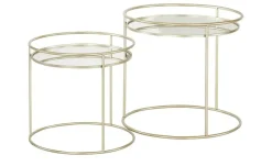 Beistelltisch 2er Set Harra | Goldfarben | Höffner
