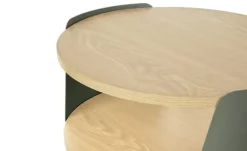 Beistelltisch Nila II | Grün, Eiche (Nachbildung), 55 cm