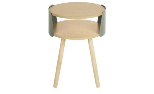 Beistelltisch Nila II | Grün, Eiche (Nachbildung), 55 cm