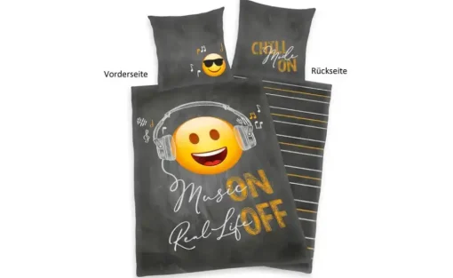 Bettwäsche-Set Emot!x Music | 200 cm, 135 cm | Höffner