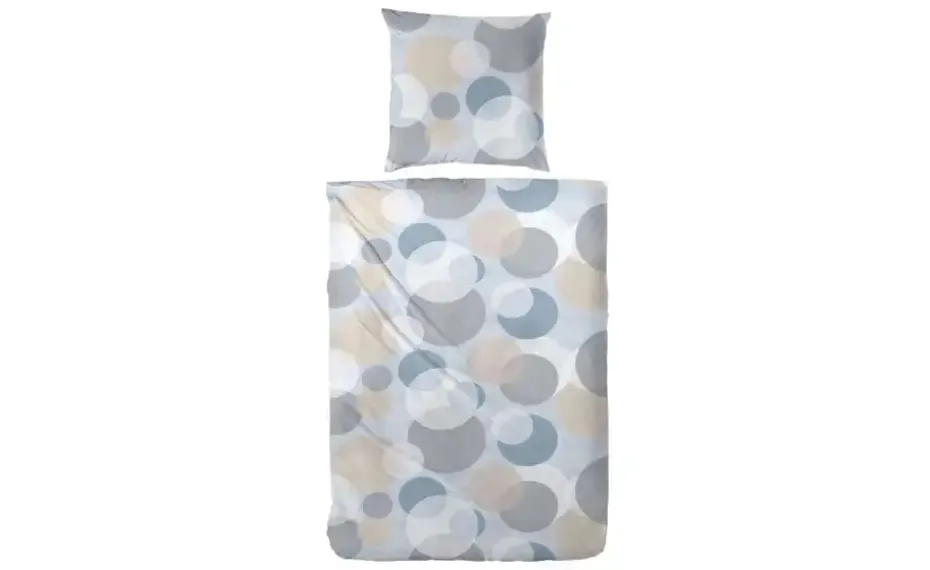 Biber Bettwäsche-Set | Blau, Braun | Möbel Höffner