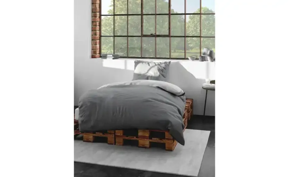 Bierbaum Renforce Bettwäsche | Steingrau, 220 cm