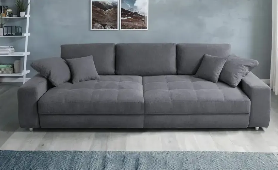 bobb Big Sofa Arissa de Luxe | Anthrazit | Höffner