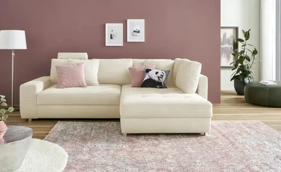bobb Ecksofa Arissa de Luxe | Natur, rechts | Höffner
