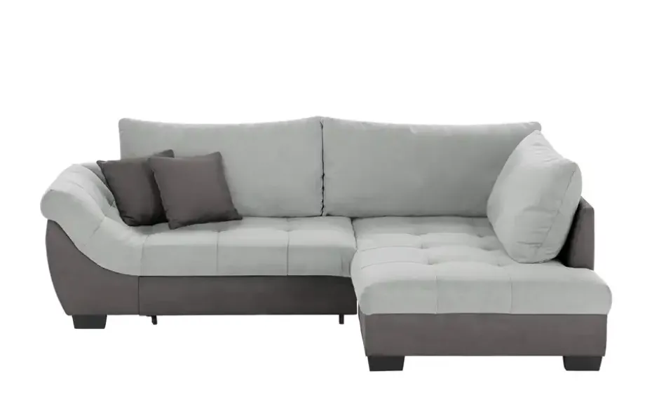 bobb Ecksofa Krissy | Grau, Anthrazit, rechts | Höffner