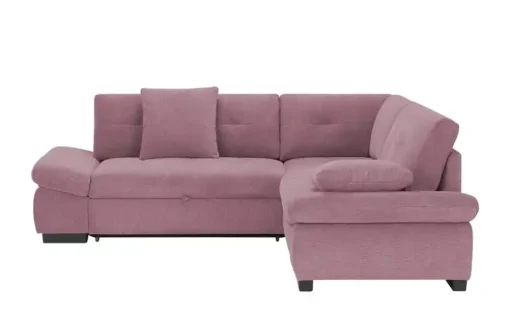bobb Ecksofa Lindsay | Burgund, rechts | Möbel Höffner