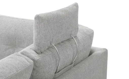 bobb Ecksofa Lindsay | Grau, rechts | Möbel Höffner