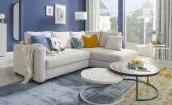 bobb Ecksofa mit Boxspringpolsterung Lisa de Luxe | rechts, Natur