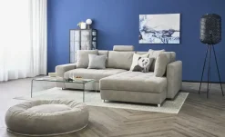 bobb Ecksofa  mit pflegeleichtem Bezugsstoff  Arissa de Luxe  | Grau, rechts