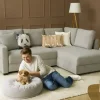 bobb Ecksofa  mit pflegeleichtem Bezugsstoff  Lisa de Luxe  | Grau, rechts